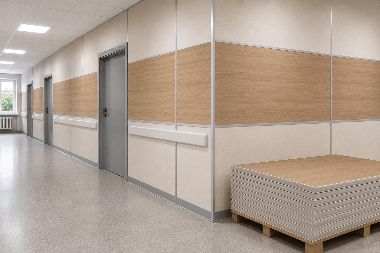 GYPSUN® wall and decorative panels: a ready-made system for quick renovation of public spaces
